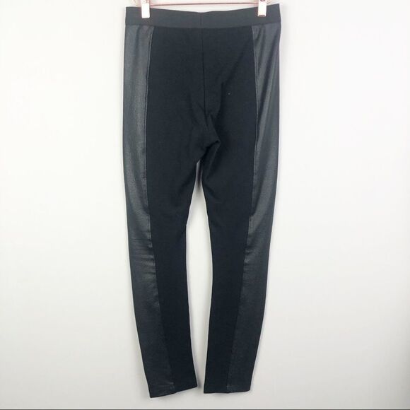 BCBGMAXAZRIA | Faux Leather Panel Leggings Small - Picture 9 of 9